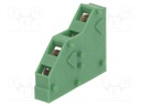 PCB terminal block; angled 45°; 5mm; ways: 1; on PCBs; 0.2÷1.5mm2