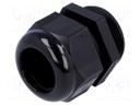 Cable gland; PG29; IP68; Mat: polyamide; black