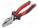 Pliers; universal; 225mm; Industrial; Blade: about 64 HRC