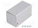 Enclosure: multipurpose; X: 38mm; Y: 72mm; Z: 43mm; AL BOX; aluminium