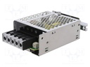 Power supply: switched-mode; 15W; 15VDC; 1A; 85÷264VAC; 80÷370VDC