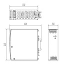 Power supply: switched-mode; for DIN rail; 120W; 48VDC; 2.5A; 3kV