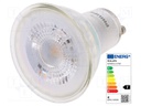 LED lamp; warm white; GU10; 230VAC; 255lm; 3.5W; 36°; 2700K