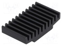 Heatsink: extruded; black; L: 17mm; W: 30mm; H: 7.5mm; 17K/W; anodized