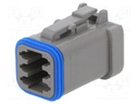 Connector: wire-wire; PX0; plug; female; PIN: 6; IP68; Locking: latch