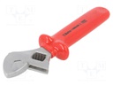 Wrench; insulated,adjustable; Conform to: EN 60900,VDE; L: 200mm