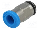 Push-in fitting; threaded,straight; M3; outside; -0.95÷6bar