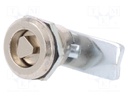 Lock; zinc and aluminium alloy; 13.5mm; Kind of insert bolt: T7