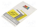 Safety sign; self-adhesive folie; W: 78mm; H: 108mm; white