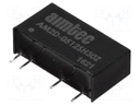 Converter: DC/DC; 2W; Uin: 4.5÷5.5V; 12VDC; Iout: 167mA; SIP7; 2.5g