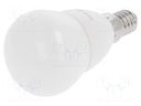 LED lamp; warm white; E14; 230VAC; 250lm; 4W; 2700K; CRImin: 80