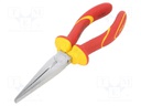 Pliers; insulated,flat; 200mm; Conform to: EN 60900,VDE