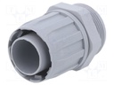 Straight terminal connector; Thread: metric,outside; -35÷80°C