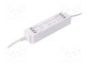 Power supply: switched-mode; LED; 60W; 12VDC; 5A; 220÷240VAC; IP67