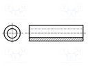 Spacer sleeve; cylindrical; polyamide; L: 7mm; Øout: 5mm; -30÷85°C