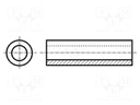 Spacer sleeve; cylindrical; polyamide; L: 3.5mm; Øout: 6.3mm