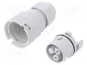 Connector: AC supply; screw terminal; female; 9÷12mm; 1÷2.5mm2