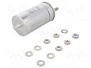 Capacitor: polypropylene; 100uF; Leads: M10 screw; ESR: 2.3mΩ; C44P