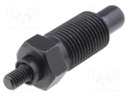 Indexing plungers; Thread: M16; Plating: black finish; Mat: steel