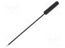 Test probe; black; 155mm