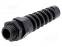 Cable gland; with strain relief; M16; IP68; Mat: polyamide; black