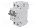 Circuit breaker; 230/400VAC; Poles: 2; DIN; Charact: B; 6kA; IP20