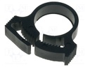 Fixing clamp; ØBundle : 13.1÷15mm; W: 16.7mm; polyamide; black