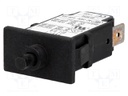 Circuit breaker; Urated: 240VAC; 48VDC; 6A; SPST; Poles: 1; SNAP-IN