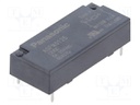 Relay: miniature; NC + NO; Ucoil: 12VDC; 4A/250VAC; 4A/30VDC; 6A