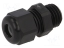 Cable gland; M12; IP68; Mat: polyamide; black; UL94V-0