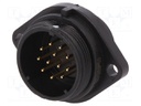 Socket; male; SP21; PIN: 12; IP68; soldering; 400V; 0.75mm2; 5A