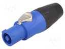 Plug; circular; female; PIN: 3; for cable; 25A; thermoplastic; IP54