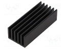 Heatsink: extruded; grilled; black; L: 50mm; W: 21mm; H: 14mm; 17.4K/W