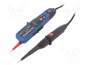 Tester: electrical; LEDs; 40÷60Hz; Additional functions: torch