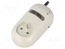 Power socket; EXTA FREE; IP20; 230VAC; -10÷55°C; Dim: 160x66x90mm