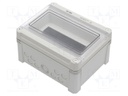 Enclosure: junction box; X: 241mm; Y: 191mm; Z: 125mm; polycarbonate