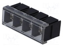 PCB terminal block; straight; 10mm; ways: 4; on PCBs; 4mm2; tinned