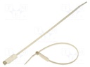 Cable tie; with label; L: 270mm; W: 4.6mm; polyamide; 215.5N