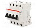 Circuit breaker; 400VAC; Inom: 6A; Poles: 4; DIN; Charact: C; 6kA