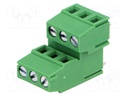 PCB terminal block; angled 90°; 5mm; ways: 6; on PCBs; 2.5mm2; 10A