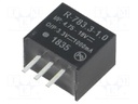 Converter: DC/DC; 3.3W; Uin: 4.75÷18V; Uout: 3.3VDC; Iout: 1A; SIP3