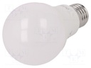 LED lamp; warm white; E27; 230VAC; 810lm; 8W; 2700K; CRImin: 80