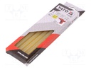 Hot melt glue; Ø: 11.2mm; yellow; L: 200mm; Bonding: 20÷30s; 5pcs.