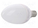 LED lamp; warm white; E14; 230VAC; 320lm; 4W; 220°; 2700K