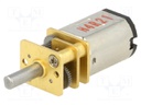 Motor: DC; with gearbox; HPCB 12V; 12VDC; 750mA; Shaft: D spring