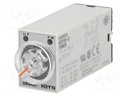 Timer; 0,1s÷10min; DPDT; 250VAC/5A; 24VDC; socket; -10÷50°C; PIN: 8