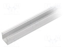 Profiles for LED modules; surface; white; L: 1m; aluminium