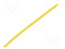 Insulating tube; yellow; -20÷155°C; Øint: 1mm; L: 200m