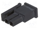 Plug; wire-board; female; MF30; 3mm; PIN: 2; w/o contacts; for cable