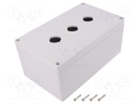 Enclosure: for remote controller; X: 120mm; Y: 200mm; Z: 90mm; IP66